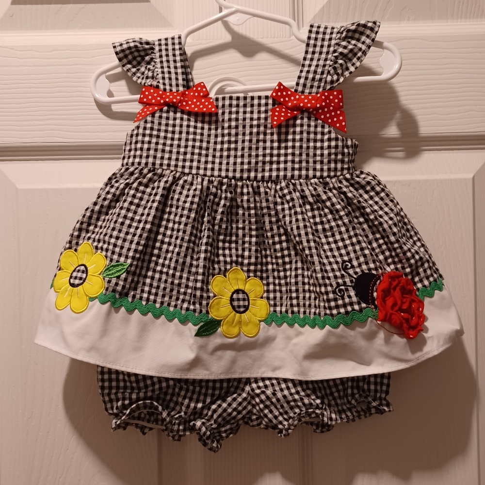 Baby Girls Gingham Matching Set